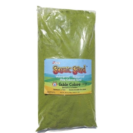 Scenic Sand Scenic Sand 24557 5 lbs Activa Bag of Light Green Colored Sand 24557